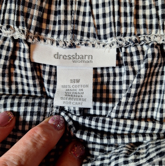 Cute b&w check Dressbarn cropped sz 18 - Picture 3 of 7